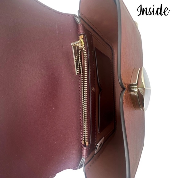 Kate Spade Nicola Leather Crossbody Leopard Shoulder Bag Metallic Copper Cheetah - Picture 13 of 16